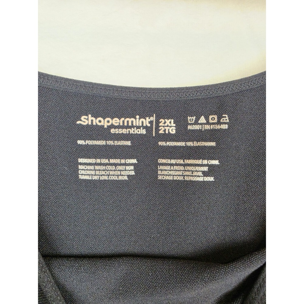 Shapermint Essentials All Day Every Day Scoop Neck Cami Womens 2XL Black NWT - Picture 3 of 9